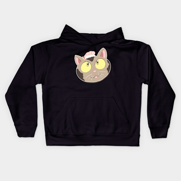 Nigiri Kitty Kids Hoodie by hpkomic